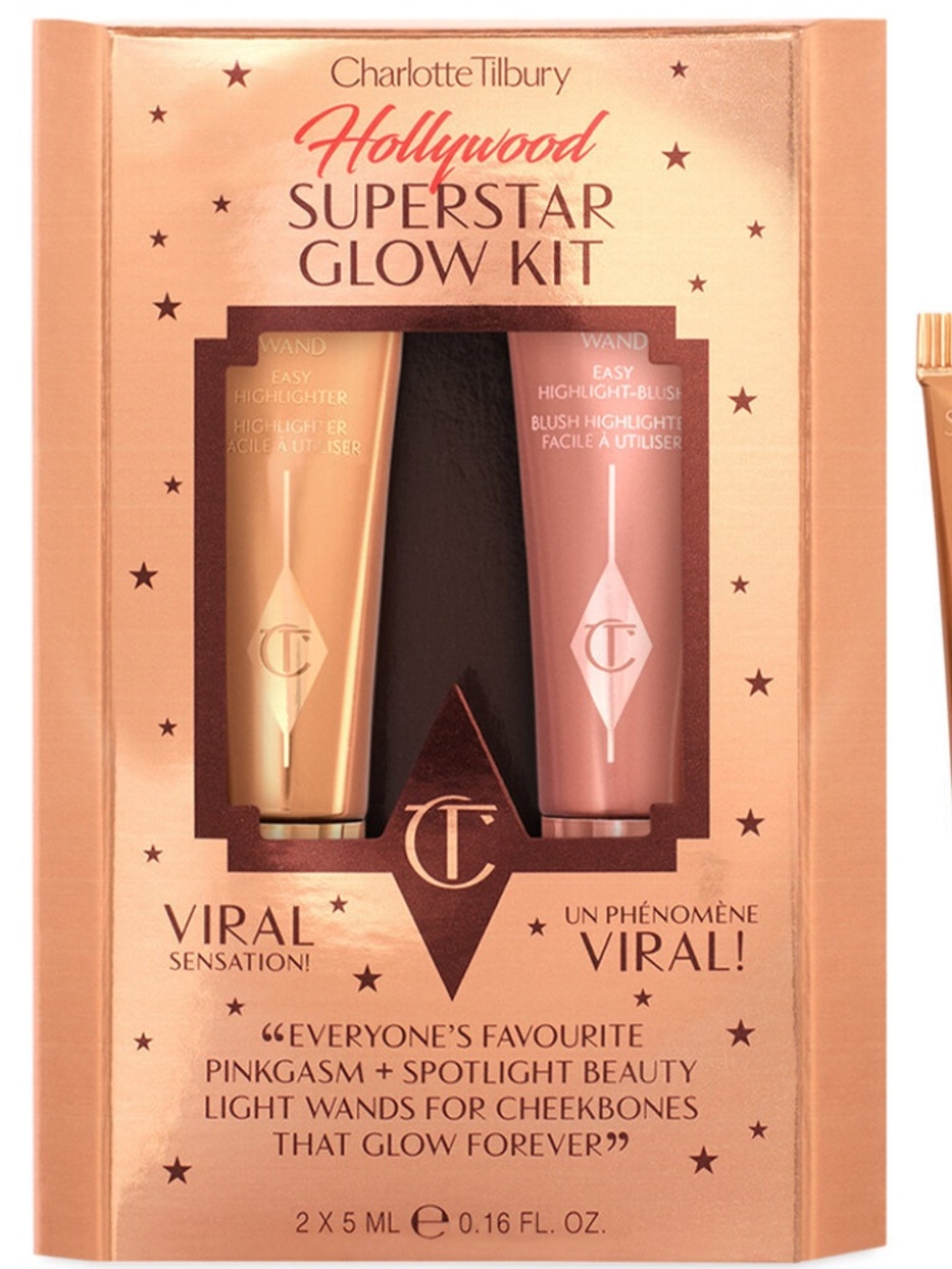 NEW Charlotte Tilbury Hollywood Superstar Glow Kit Pinkgasm Spotlight Highlight